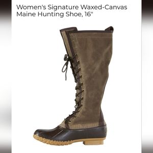 L.L. Bean Waxed Canvas Maine Hunting Shoe